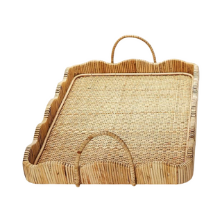 Scalloped Edge Tray with Handles