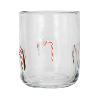 Embedded Holiday Icon Drinking Glass
