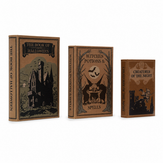 Vintage Halloween Book Storage Boxes