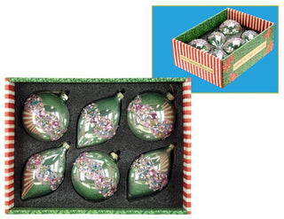Jeweled Band Ornament, Box of 6, 4-5 Inches
