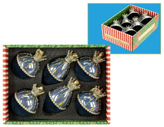 Regal Crown Ornament, Box of 6, 3-4 Inches