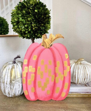 Gold & Hot Pink Pumpkin