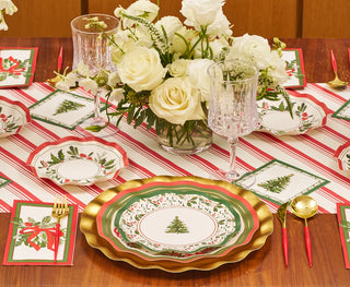 Home for the Holidays Wavy Salad Plate