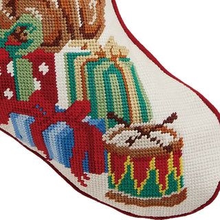 Bear Embroidered Stocking