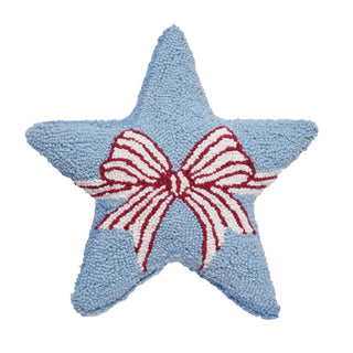 Star Hook Pillow with Bow