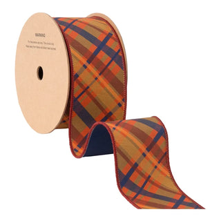 Fall Plaid Ribbon, 2.5"x 10YD
