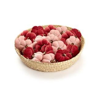 Autumn Blush Velvet Pumpkin Napkin Ring