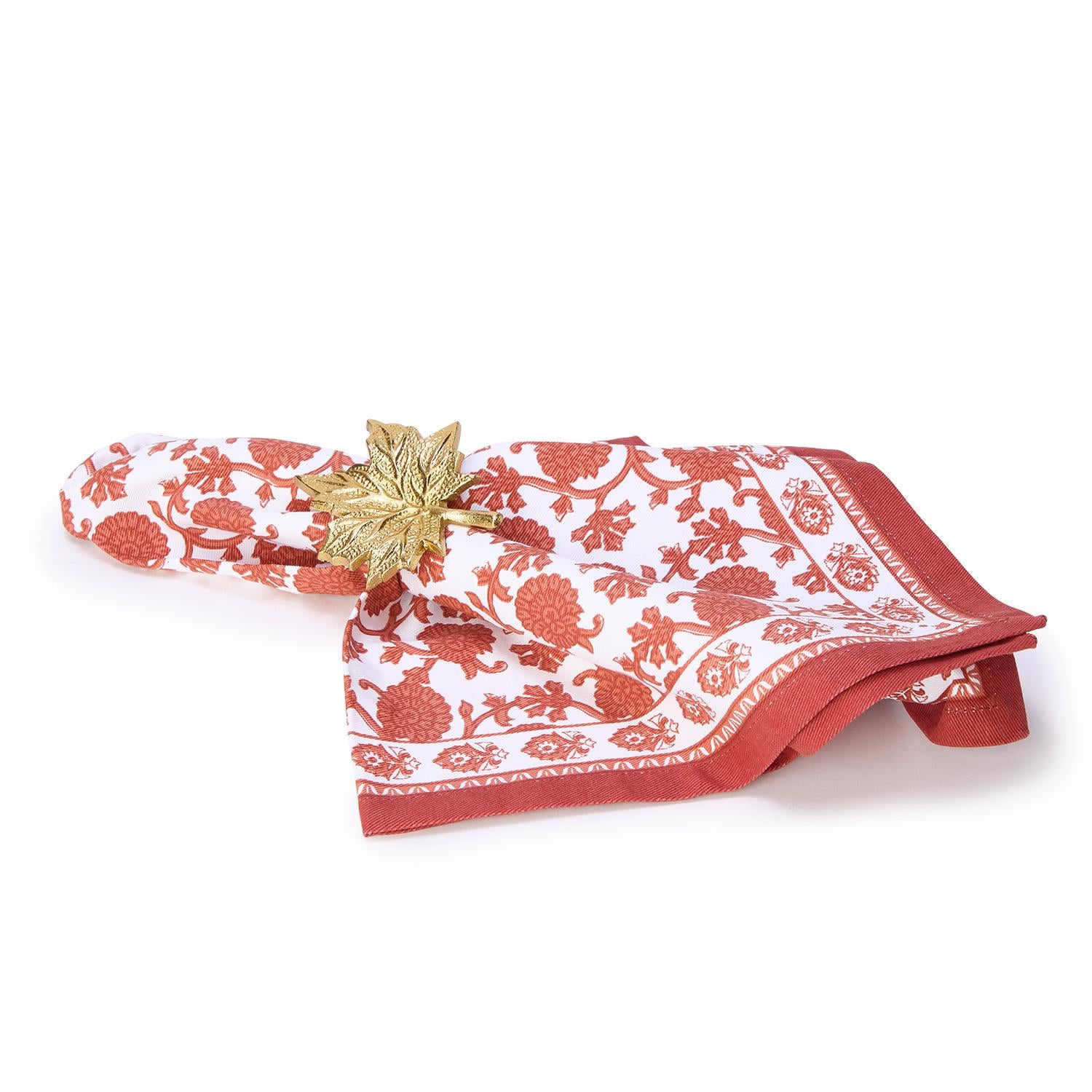 Two's Company Golden Leaf Napkin Ring - Thumbnail 5