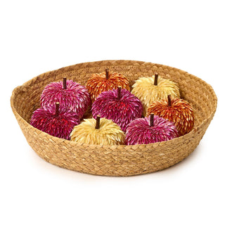 Straw Pumpkin Decor
