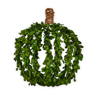 Boxwood Leaves Pumpkin Decor