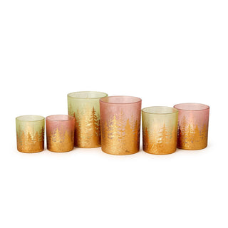 Golden Forest Tealight Candleholder Set