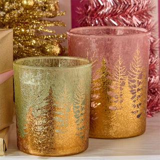 Golden Forest Tealight Candleholder Set