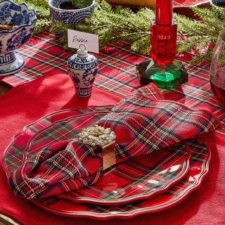 Tartan Traditions Melamine Dinner Plates, Set of 4