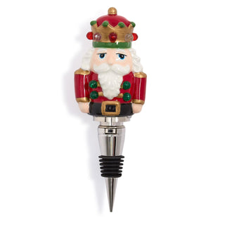 Light-Up LED Nutcracker Bottle Stopper in Gift Box