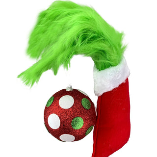 Green Monster Furry Hand Pick