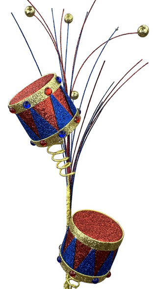 Red & Blue Glitter Drum Spray