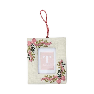 Holiday Memories Embroidered Photo Frame Ornament