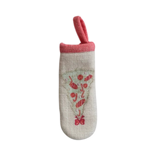 Embroidered Christmas Tree Pot Handle Cover
