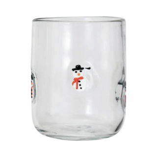 Embedded Holiday Icon Drinking Glass