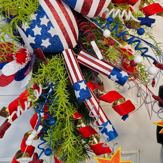 Patriotic Burst Teardrop