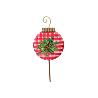 Gingham Topiary Ornament