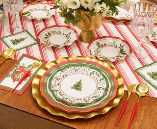 Home for the Holidays Wavy Salad Plate