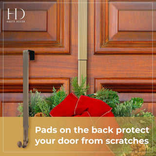 Adjustable Wreath Hanger, Antique Brass