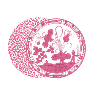 VIDA Faenza and Leopard Reversible Placemats, Set of 4 (Pink)