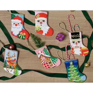 Embroidered Santa Mini Stocking