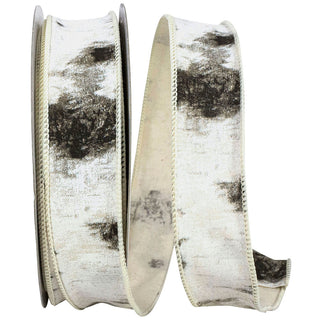 White Birch Trees Bark Forest Ribbon, 1.5" X 10YD