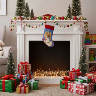Angel Embroidered Stocking