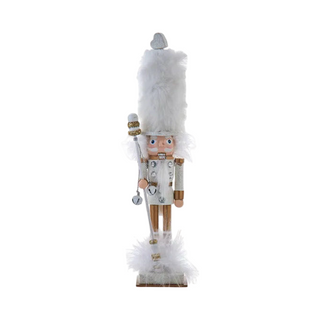 Hollywood Nutcracker™ Gold, White, & Silver Nutcracker