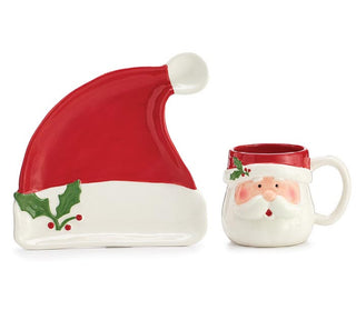 Santa Plate & Mug Gift Set