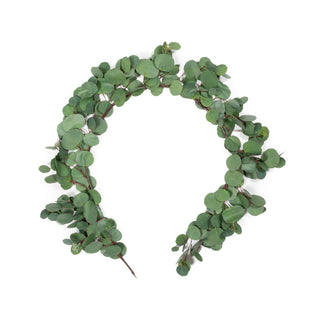 Silver Dollar Seeded Eucalyptus Garland, 60"