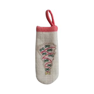 Embroidered Christmas Tree Pot Handle Cover