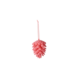 Flocked Pinecone Ornament
