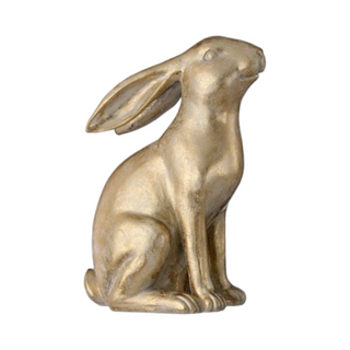 Elegant Golden Bunny Figurine, Medium