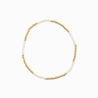 Gold Beaded Variety Stretch Bracelet Set