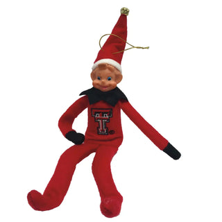 Texas Tech Poseable Elf Ornament