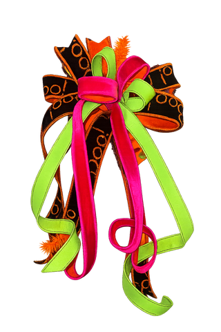 Bright Boo Halloween Bow
