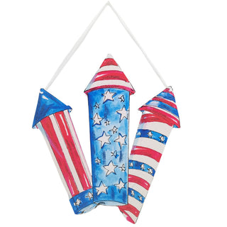 Beck’s Patriotic Rocket Door Hanger