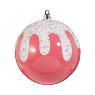 Frosted with Sprinkles Ball Ornament, 10"