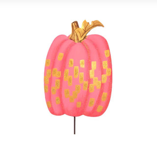 Gold & Hot Pink Pumpkin