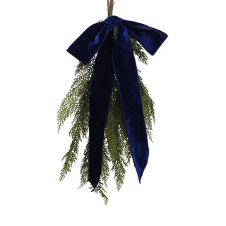 Steel Blue Reveuse Bow, 2.5"