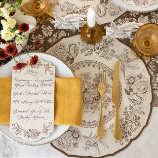 Die-cut Brown Asiatic Pheasants Placemat Set