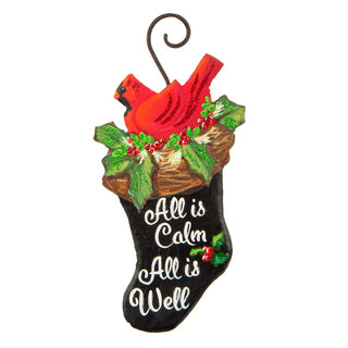 “All Is Calm” Stocking Ornament