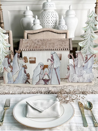 Holy Family, Shepards & Kings Mantle Piece