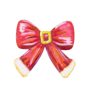 Santa Suit Bow Magnet