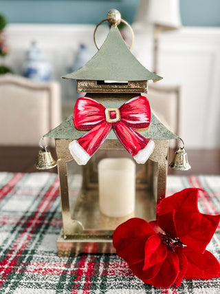 Santa Suit Bow Magnet