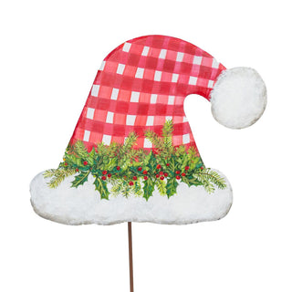 Gingham Santa Hat